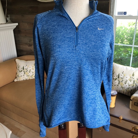 Nike Tops - Nike Women’s Dri Fit Half Zip Pullover Jacket Blue